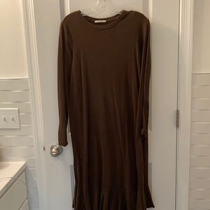 Zara Midi Dress with Peplum